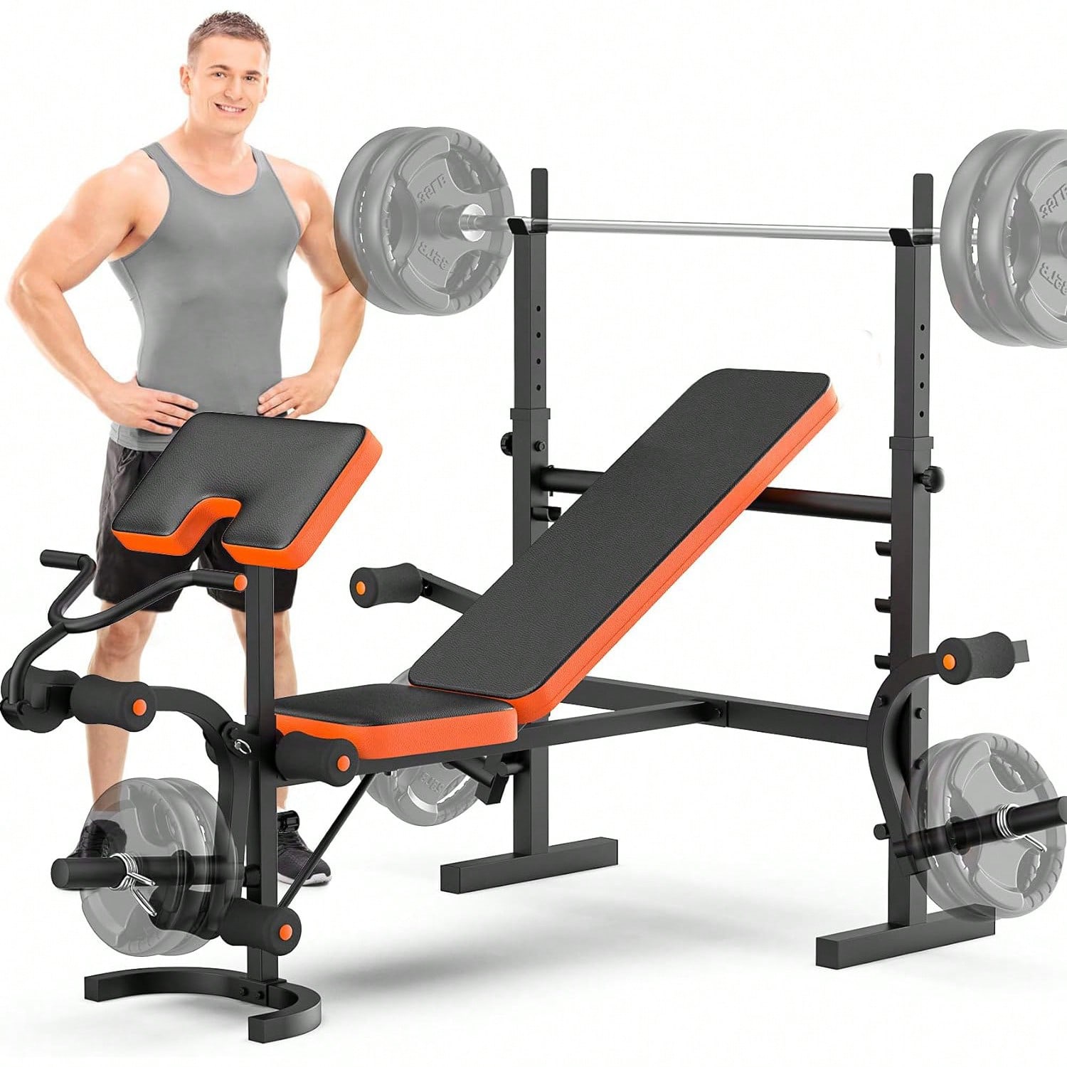 Home Gym Leg Extension - Bangku Angkat Beban GIKPAL, Set Bangku