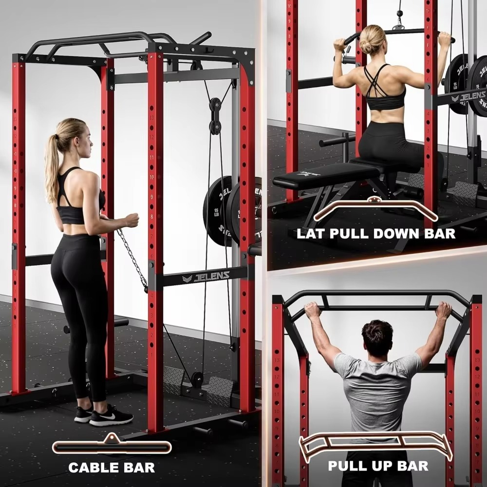 Rak Multifungsi S21 Power Cage - Home Gym Power Rack ulasan dan harga
