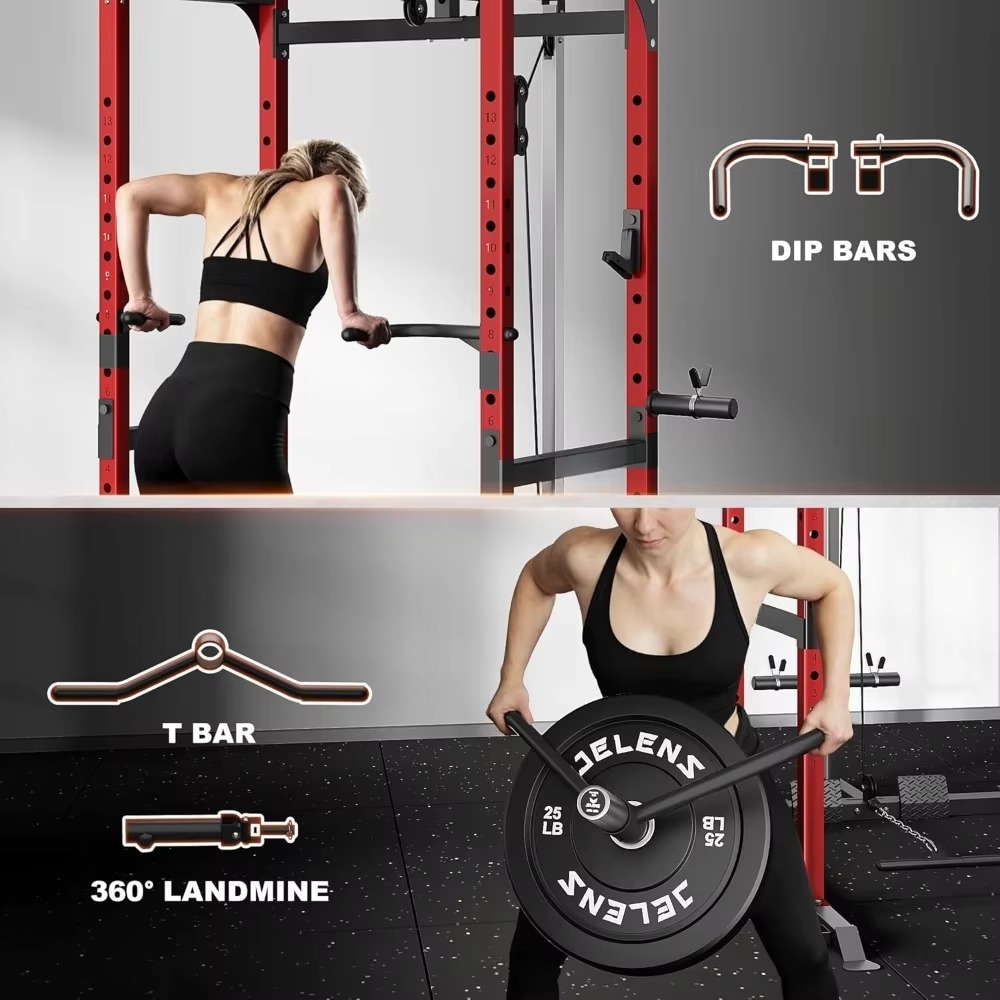 Rak Multifungsi S21 Power Cage - Home Gym Power Rack ulasan dan harga