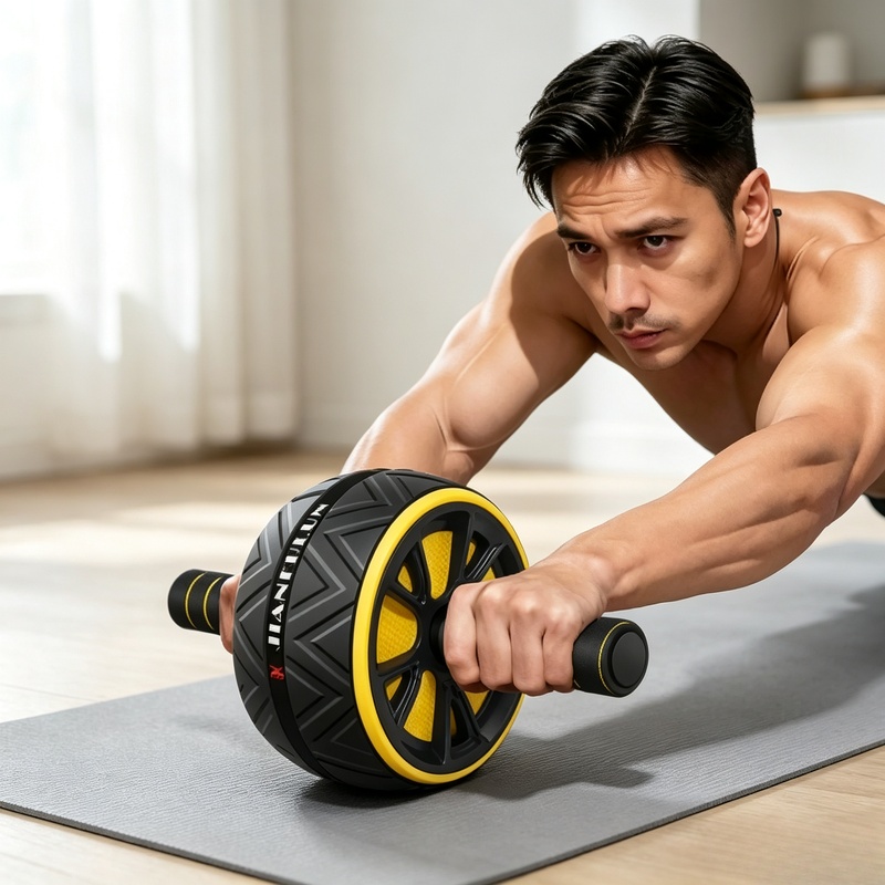 Roda Ab Roller Anti-Selip, Ala - Ab Roller Wheel ulasan dan harga