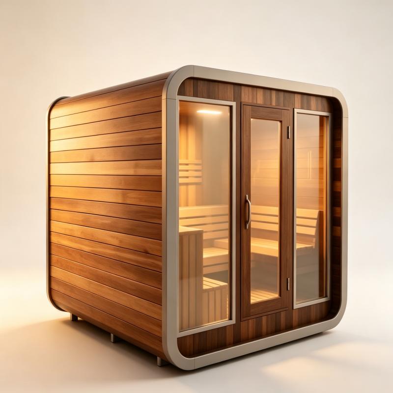 Ruang Sauna Mewah yang Dibuat  - Sauna Home Gym ulasan dan harga