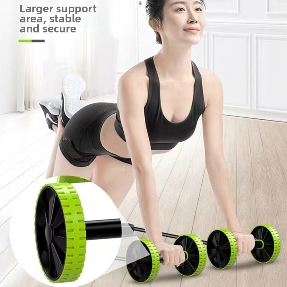 Alat Latihan Otot Perut Double - Ab Roller Wheel ulasan dan harga
