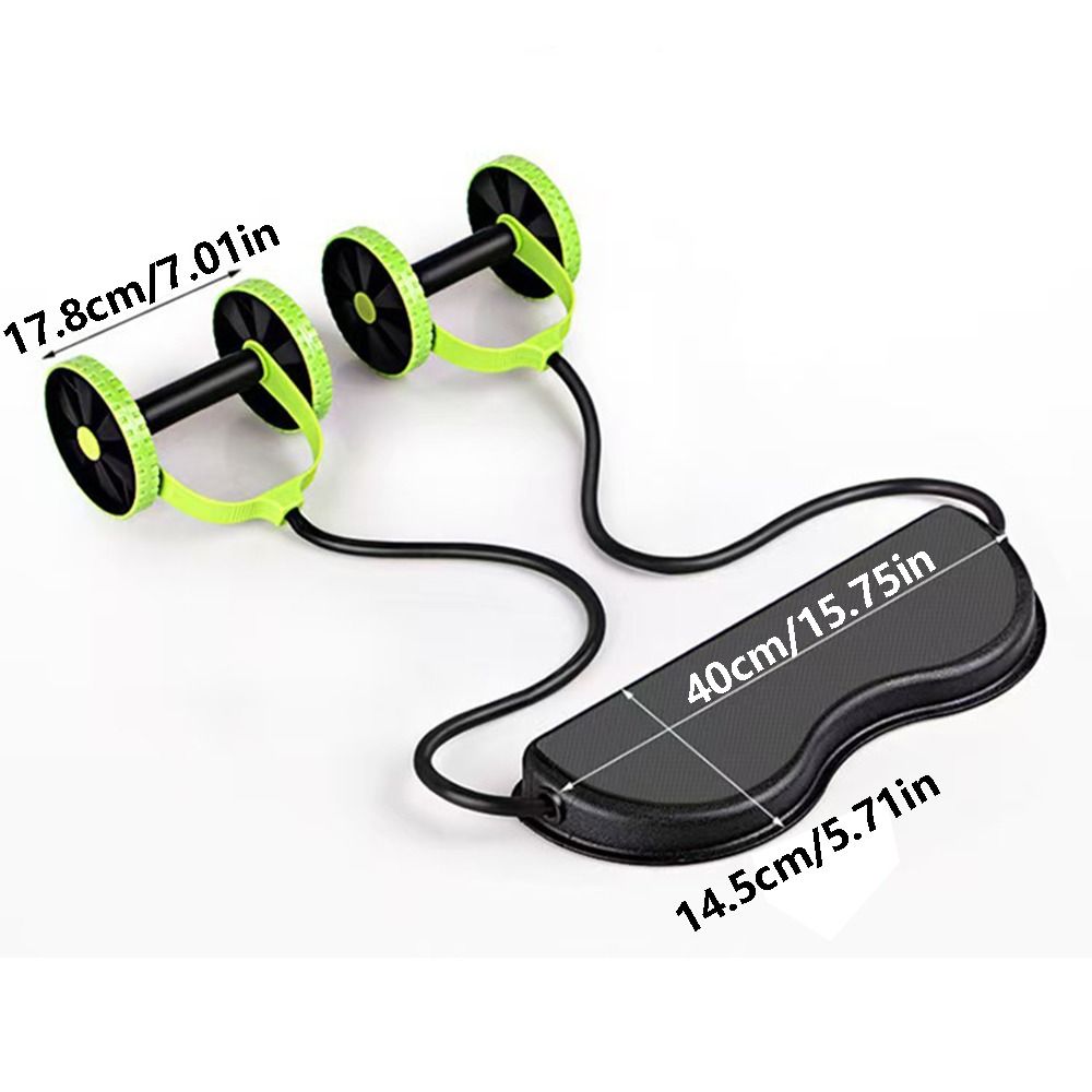 Alat Latihan Otot Perut Double - Ab Roller Wheel ulasan dan harga